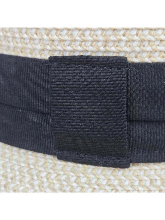 Solar Escape Wide-Brim Straw Hat With Adjustable Chin Strap & Black Ribbon Band main image 5